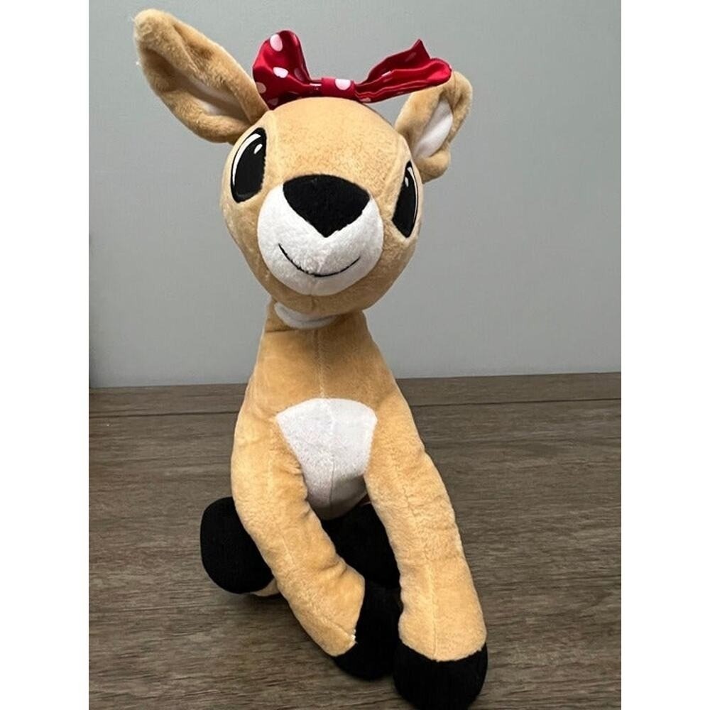 Clarice Plush Rudolph the Red-Nosed Reindeer Stuffed Animal Holiday Toy